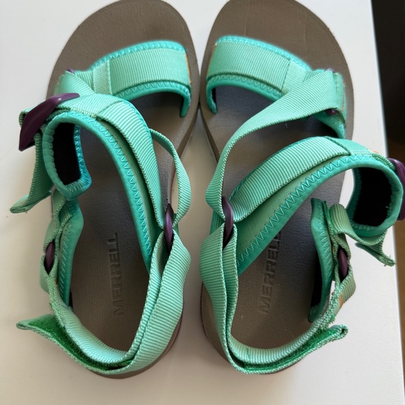 Merrell Alpine Strap Womens 7 Mint Green Sandals - Picture 6 of 10